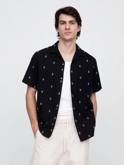 Gap Factory Textured Vacay Shirt In Standard Fit In Multi