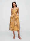 Gap Factory Tie-waist Scoopneck Maxi Dress In Multi