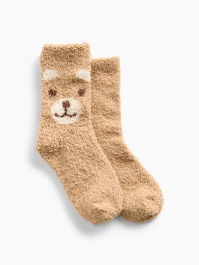 Gap Factory Babies' Toddler Brannan Bear Cozy Socks In Brannan Brown