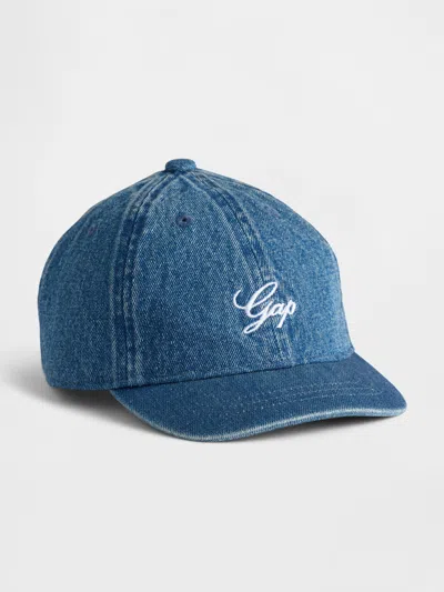 Gap Factory Babies' Toddler Gap Logo Denim Baseball Hat In Neutral