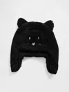 Gap Factory Toddler Kitty Trapper Hat In Black