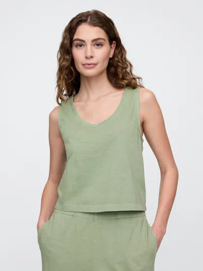 Gap Factory V-neck Pj Shell Tank Top In Green