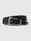 Gap Factory Vegan-leather Western Belt In Black