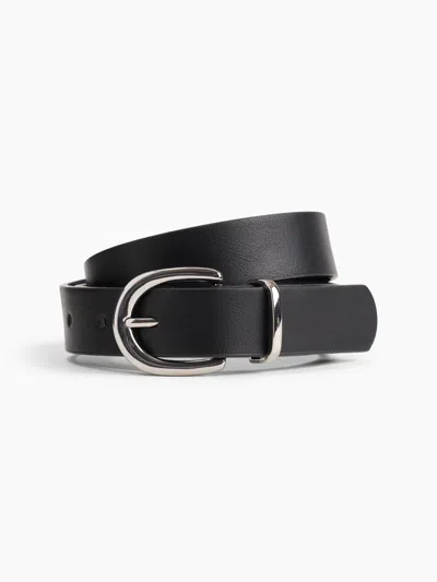 Gap Factory Vegan-leather Belt In Black
