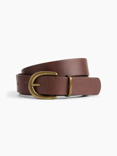 Gap Factory Vegan-leather Belt In Terra Brown