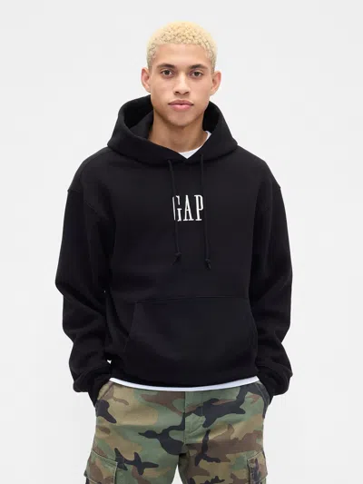 Gap Factory Vintage Soft Oversized Gap Mini-logo Hoodie In Black