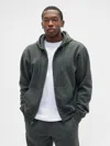 Gap Factory Vintage Soft Oversized Zip Hoodie In Green