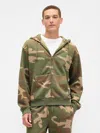 Gap Factory Vintage Soft Oversized Zip Hoodie In Green