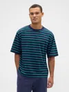 Gap Factory Vintage Soft Stripe Boxy T-shirt In Blue