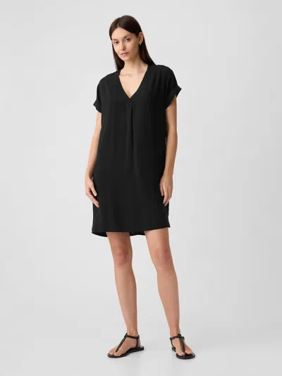 Gap Factory V-neck Dress In Black