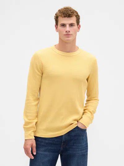Gap Factory Waffle-knit Crewneck T-shirt In Neutral