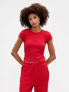 Gap Factory Waffle-knit Pj T-shirt In Red