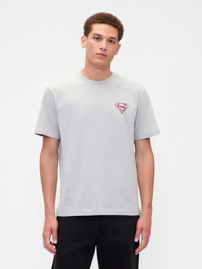 Gap Factory Wb™ Superman Everyday Soft Relaxed Graphic T-shirt In Gray