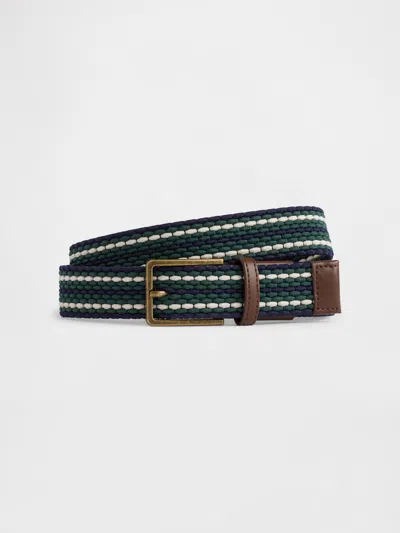 Gap Factory Woven Belt In Green
