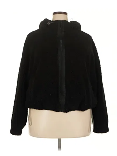 Pre-owned Gap Faux Fur Jacket In Black