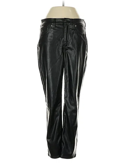 Pre-owned Gap Faux Leather Pants In Black