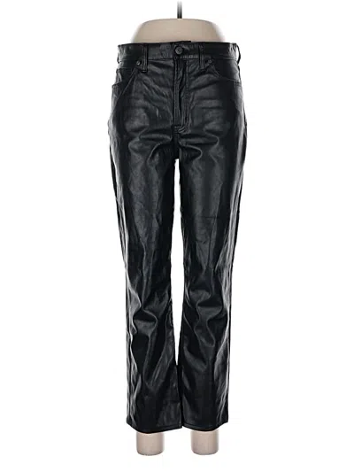 Pre-owned Gap Faux Leather Pants In Black