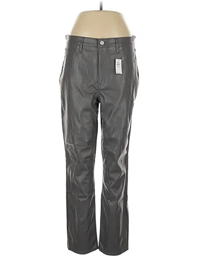 Pre-owned Gap Faux Leather Pants In Silver