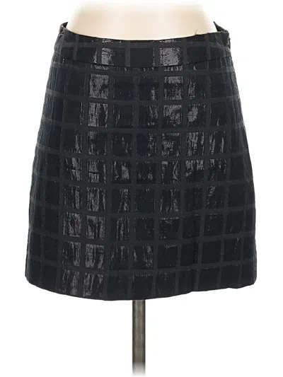 Pre-owned Gap Faux Leather Skirt In Black