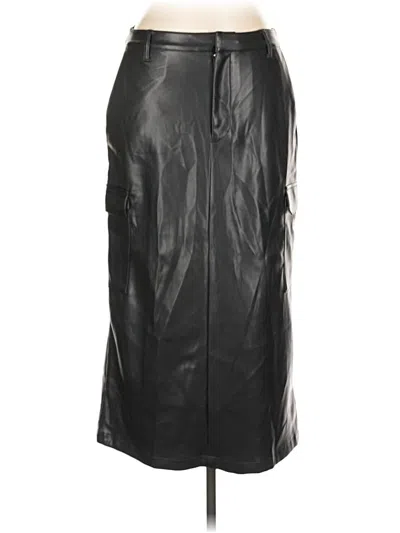 Gap Faux Leather Skirt In Black
