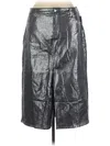 Gap Faux Leather Skirt In Black