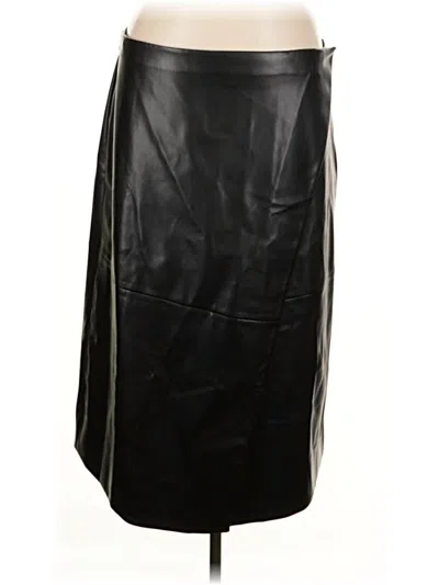 Gap Faux Leather Skirt In Black