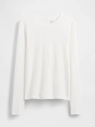 Gap Featherweight Crewneck T-shirt In White