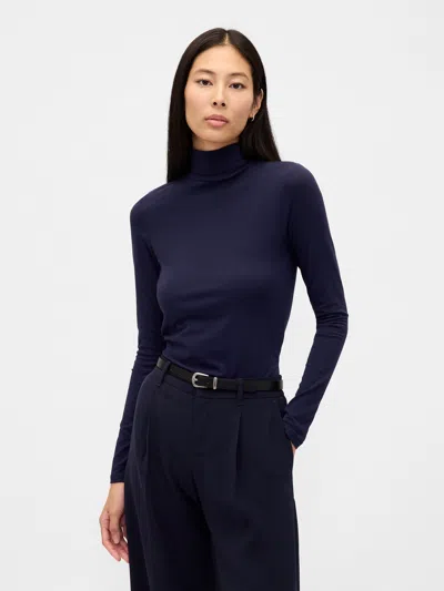 Gap Featherweight Turtleneck In Blue