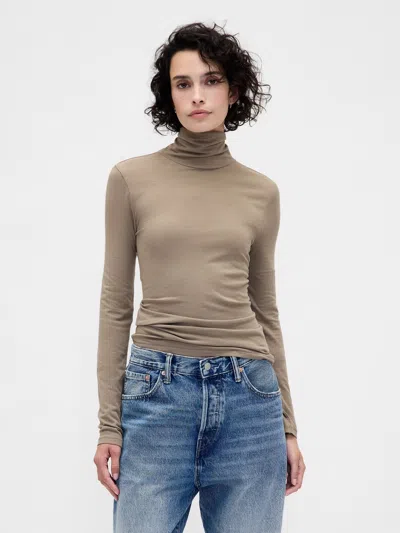 Gap Featherweight Turtleneck In Gray
