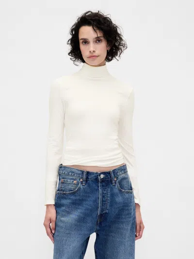 Gap Featherweight Turtleneck In White