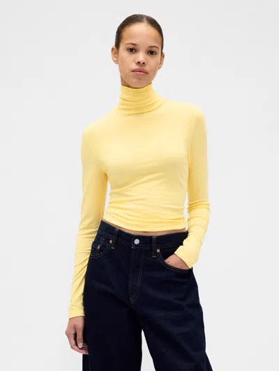 Gap Featherweight Turtleneck In Yellow