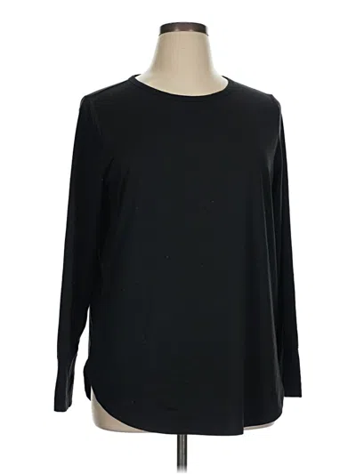 Pre-owned Gap Fit 3/4 Sleeve T-shirt In Black