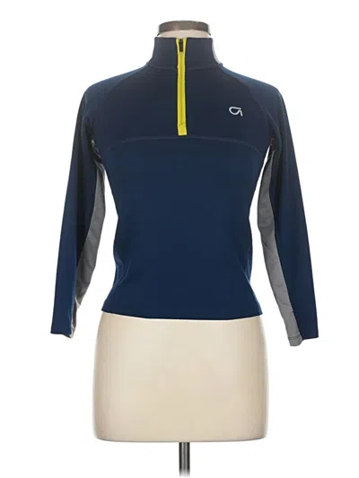 Pre-owned Gap Fit 3/4 Sleeve T-shirt In Blue