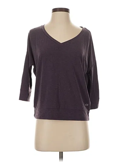 Pre-owned Gap Fit 3/4 Sleeve T-shirt In Gray