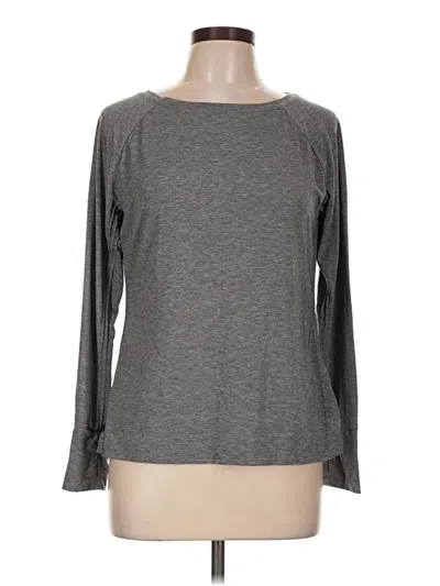 Pre-owned Gap Fit 3/4 Sleeve T-shirt In Gray