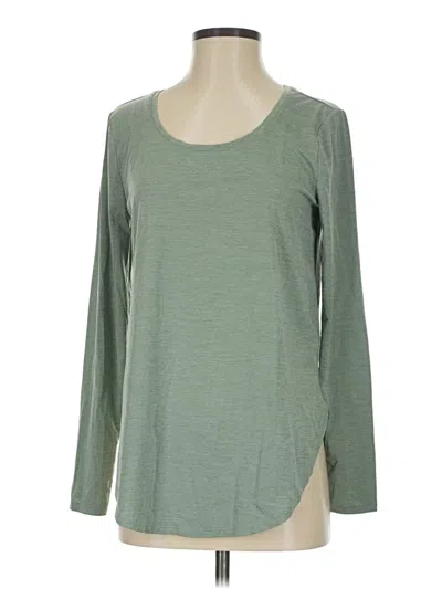 Pre-owned Gap Fit 3/4 Sleeve T-shirt In Green