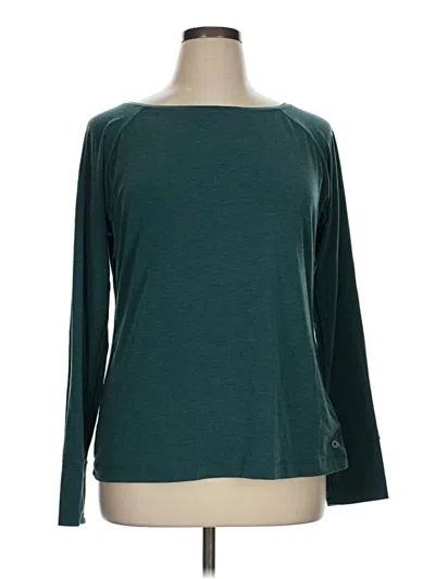 Pre-owned Gap Fit 3/4 Sleeve T-shirt In Teal