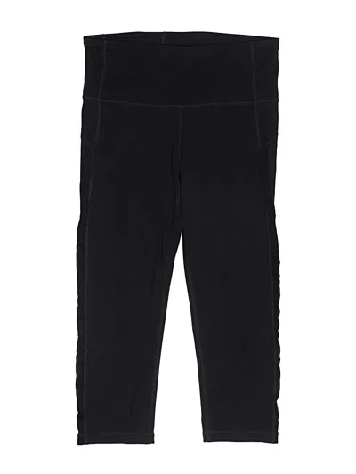 Pre-owned Gap Fit Kids' Active Pants In Black