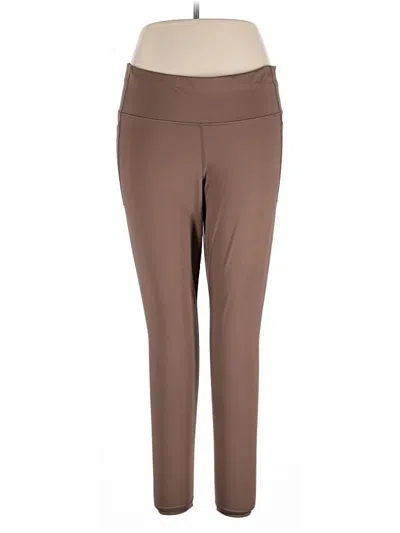 Pre-owned Gap Fit Active Pants In Brown
