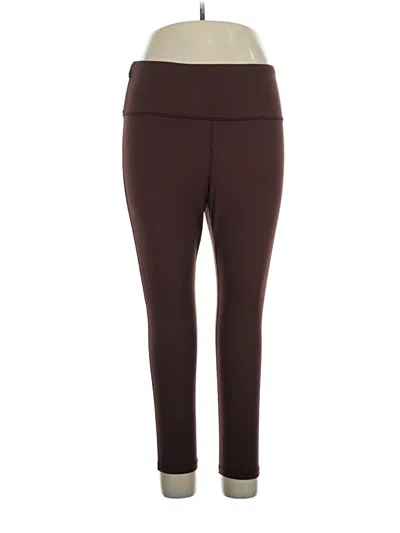 Pre-owned Gap Fit Active Pants In Brown