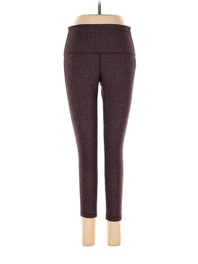 Pre-owned Gap Fit Active Pants In Burgundy