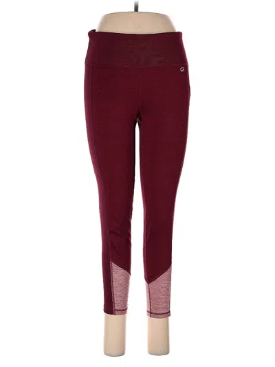 Pre-owned Gap Fit Active Pants In Burgundy