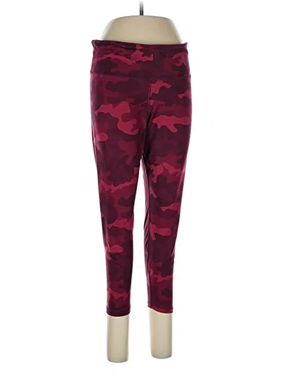 Pre-owned Gap Fit Active Pants In Burgundy