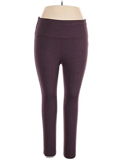 Pre-owned Gap Fit Active Pants In Burgundy