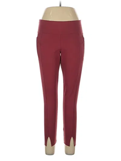 Pre-owned Gap Fit Active Pants In Burgundy