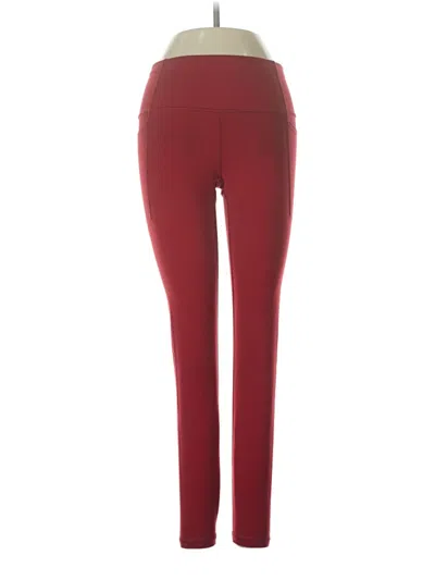 Pre-owned Gap Fit Active Pants In Burgundy