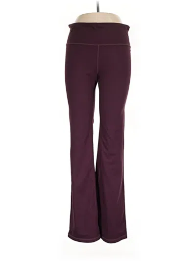 Pre-owned Gap Fit Active Pants In Burgundy