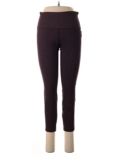 Pre-owned Gap Fit Active Pants In Burgundy