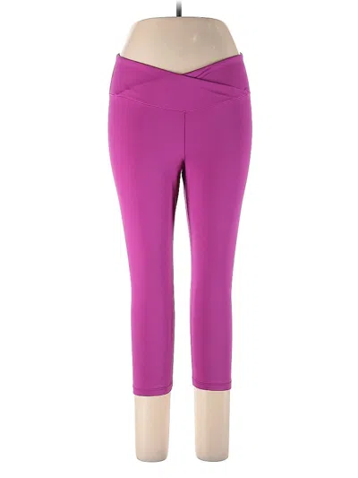 Pre-owned Gap Fit Active Pants In Purple