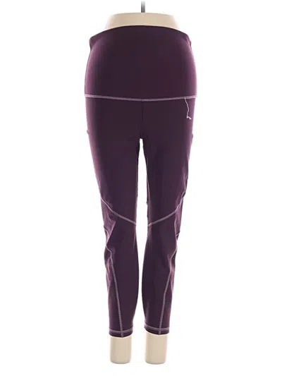 Pre-owned Gap Fit Active Pants In Purple